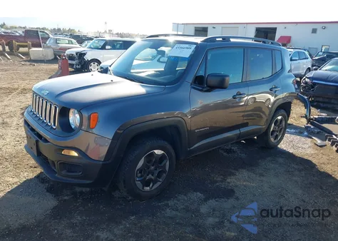 2017 Jeep Renegade Sport 4X4 from USA, damaged, VIN ZACCJBAB6HPG02915
